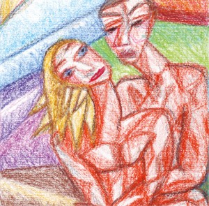 bigstock-Couple-Cubism-Oil-Pastel-Paint-77114810